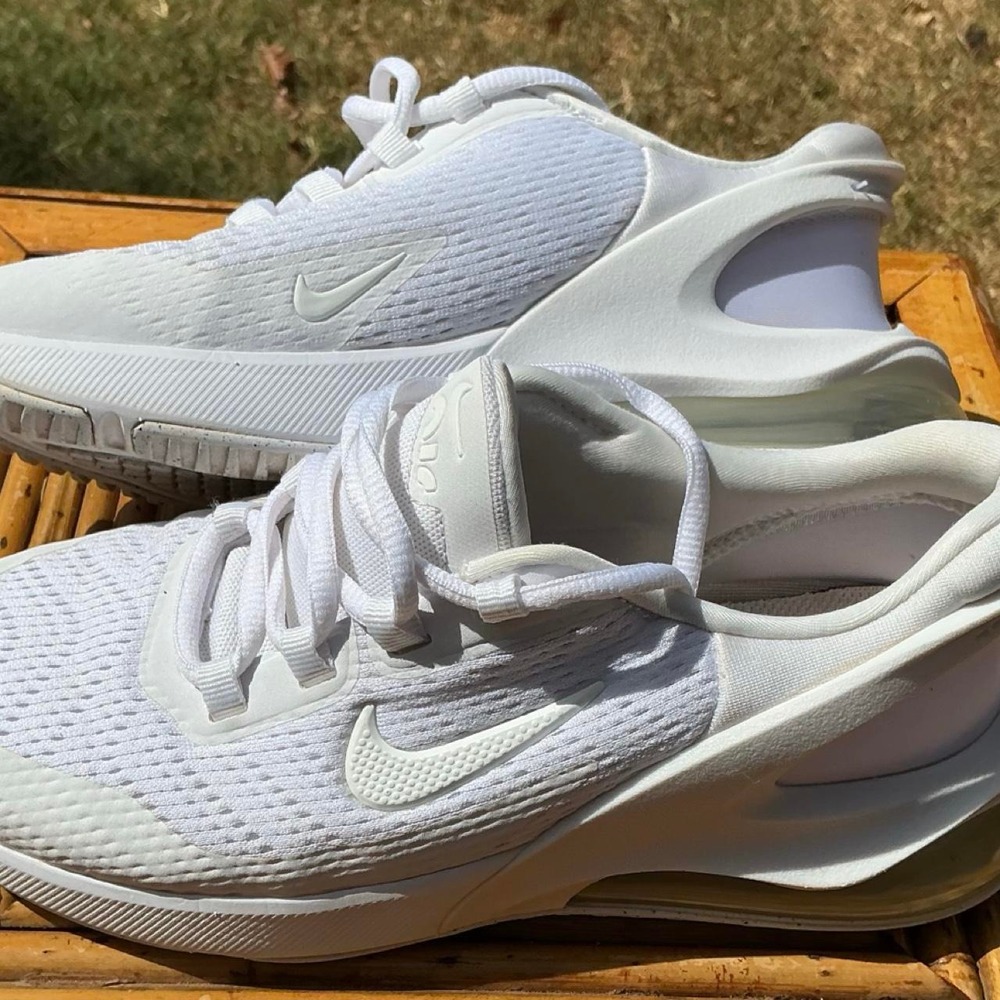 Nike Air Max 270 GO Kids 5Y White DV1968-104 Excellent Mesh Slip-On Sneakers